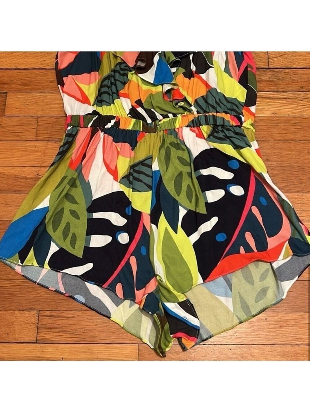 Trina Turk Multi-Color Ruffle Romper - Picture 5 of 7